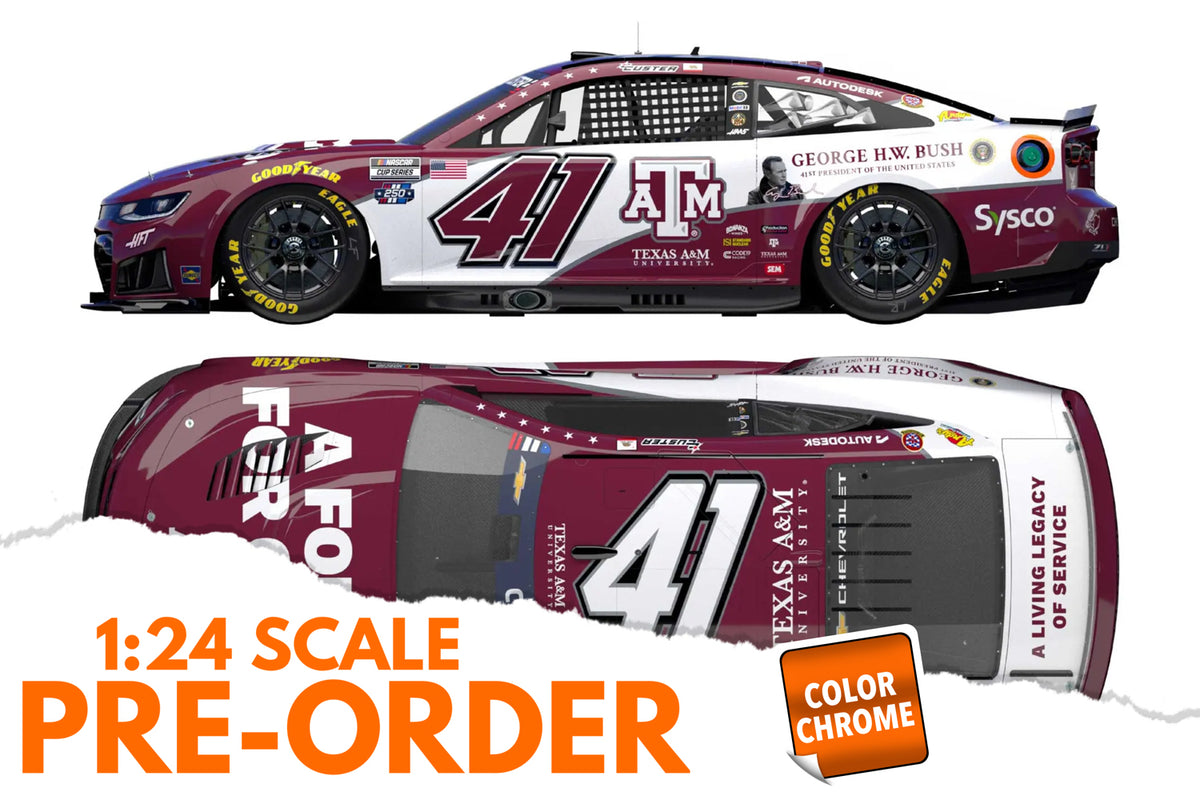 2026 Cole Custer 1:24 Texas A&M COLOR CHROME NASCAR Diecast