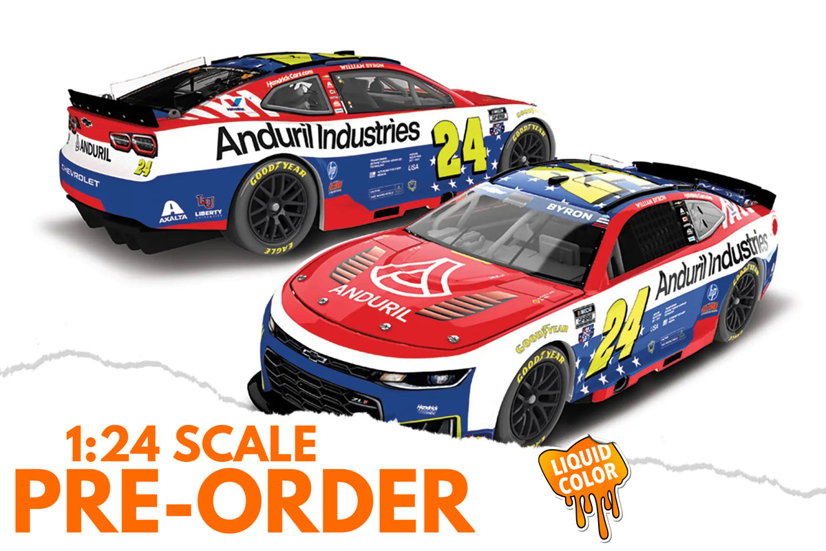 2026 William Byron 1:24 Anduril Patriotic LIQUID COLOR Diecast