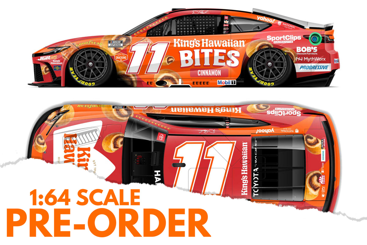 2026 Denny Hamlin 1:64 King's Hawaiian Cinnamon Bites NASCAR Diecast