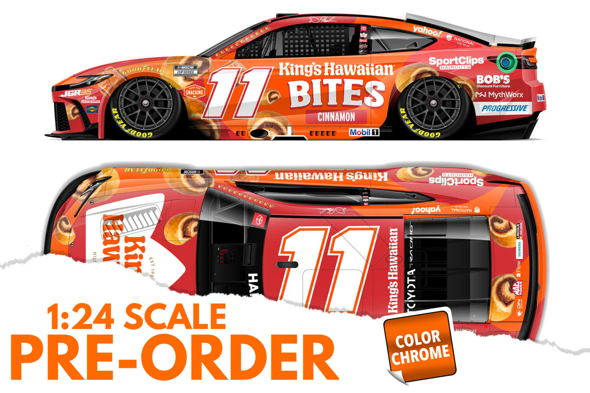 2026 Denny Hamlin 1:24 King's Hawaiian Cinnamon Bites COLOR CHROME Diecast