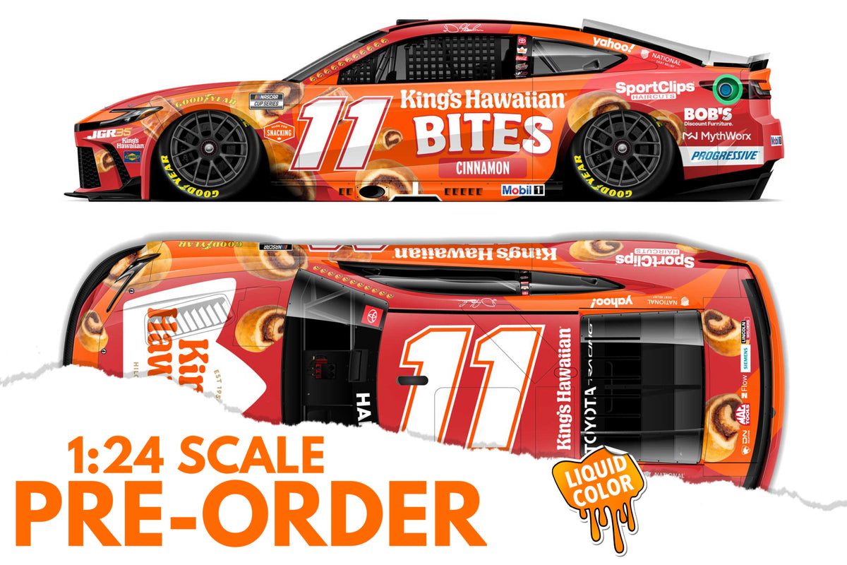 2026 Denny Hamlin 1:24 King's Hawaiian Cinnamon Bites LIQUID COLOR Diecast