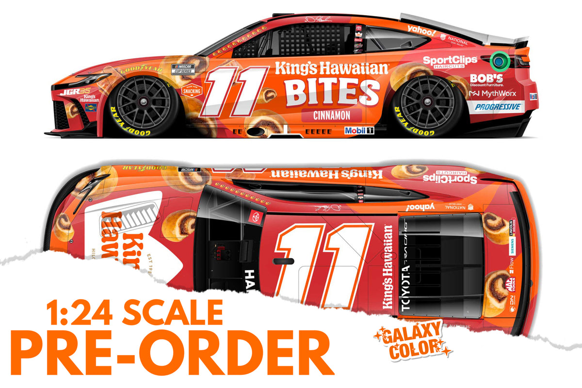 2026 Denny Hamlin 1:24 King's Hawaiian Cinnamon Bites GALAXY COLOR Diecast