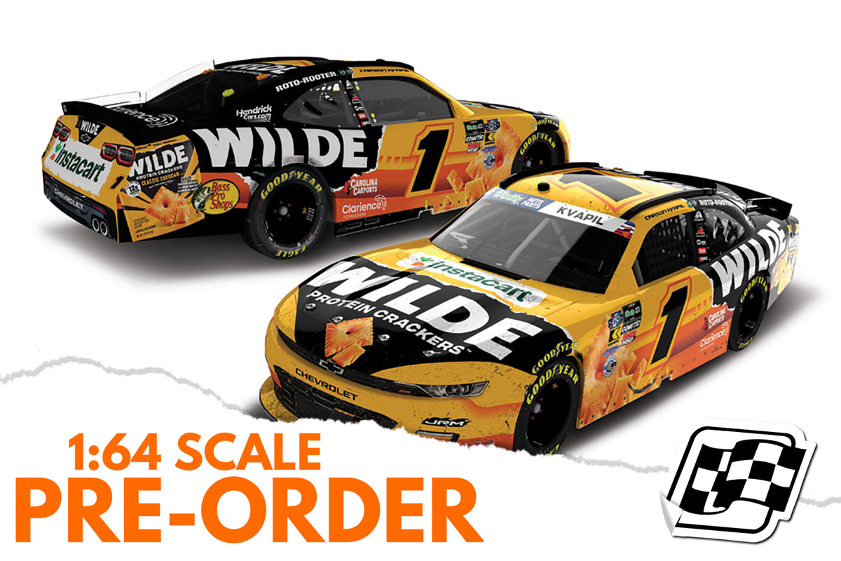 2026 Carson Kvapil 1:64 Wilde Protein Crackers Indianapolis Race Win Diecast