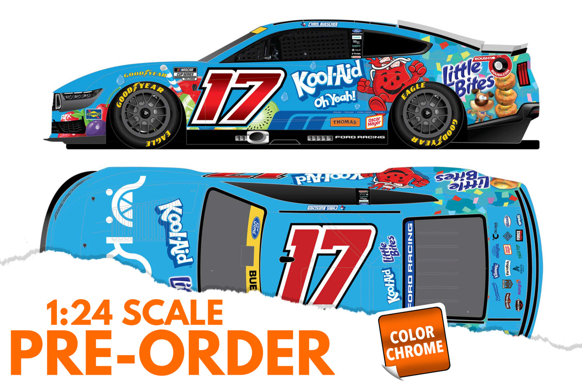 2026 Chris Buescher 1:24 Kroger / Kool-Aid / Little Bites COLOR CHROME Diecast