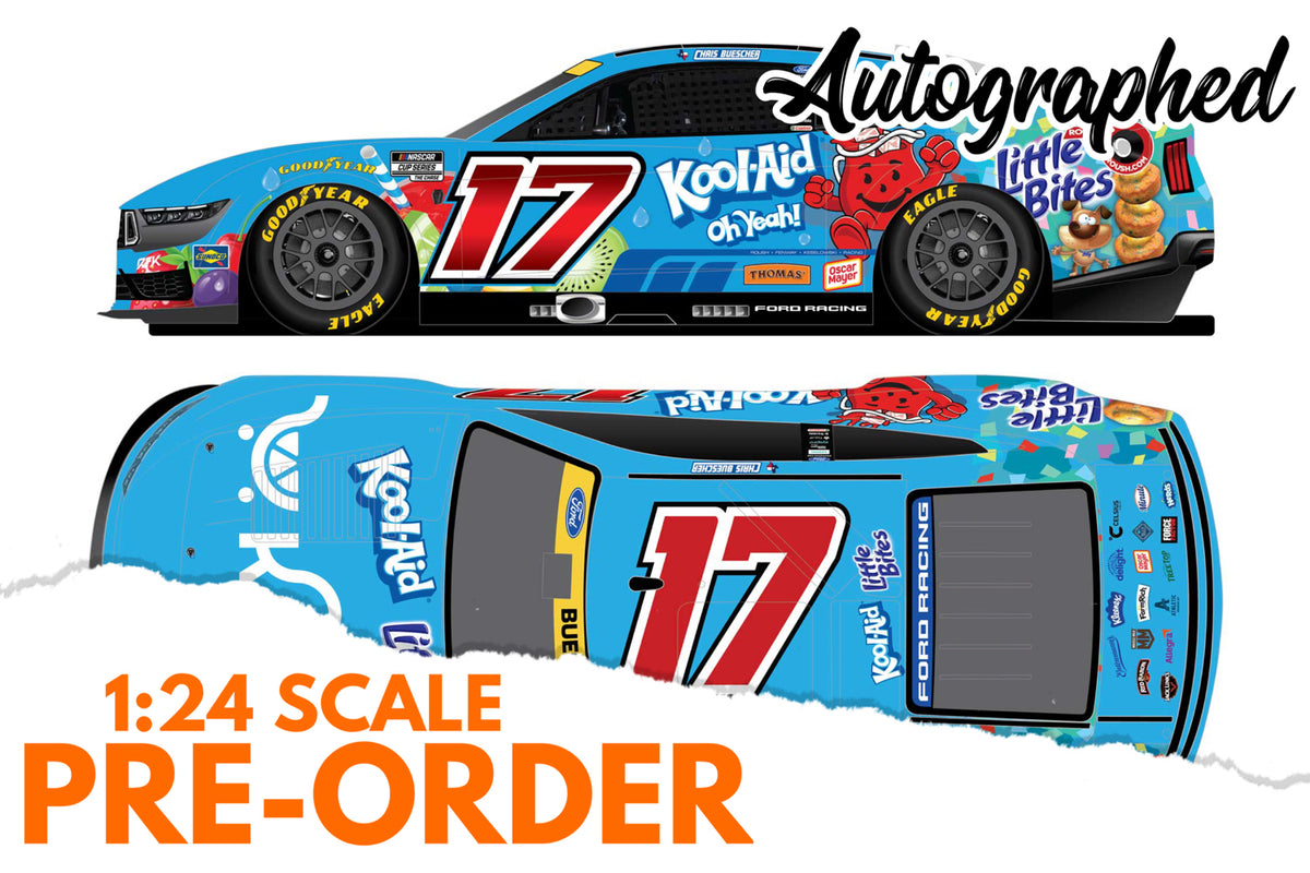 2026 Chris Buescher 1:24 Kroger / Kool-Aid / Little Bites AUTOGRAPHED Diecast