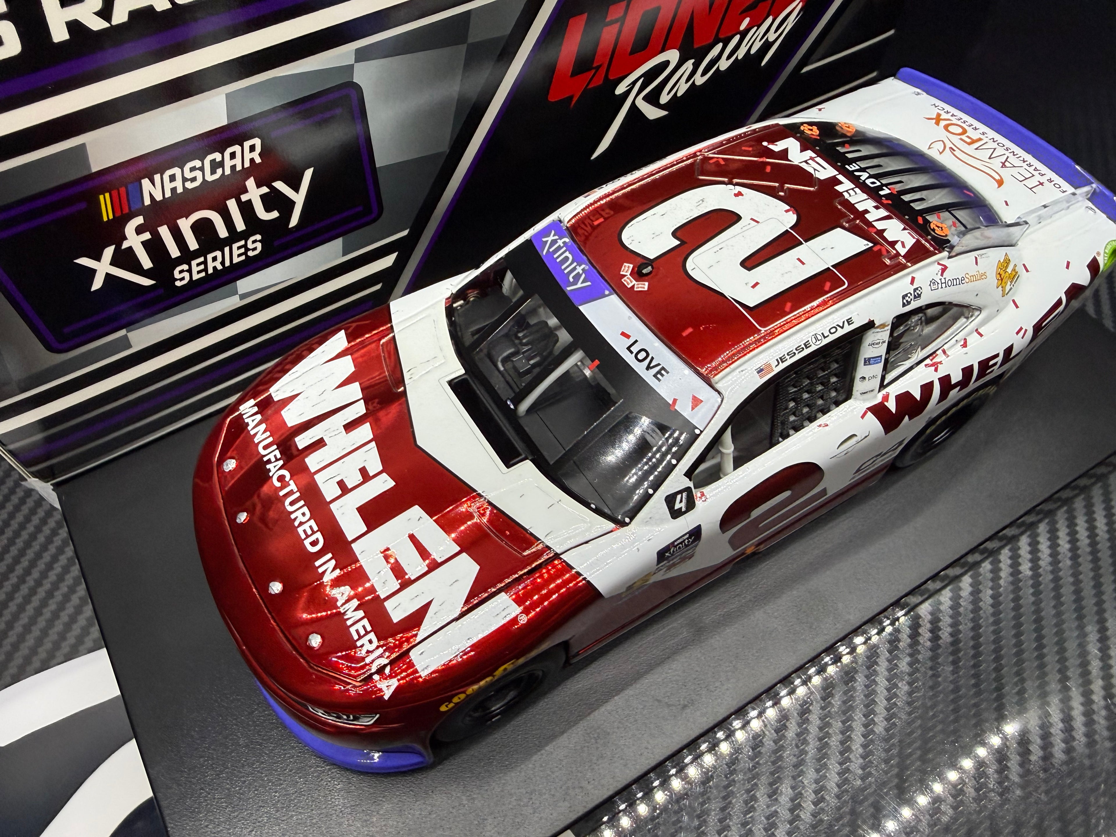 2025 Jesse Love 1:24 Whelen Phoenix Raced Version COLOR CHROME Diecast