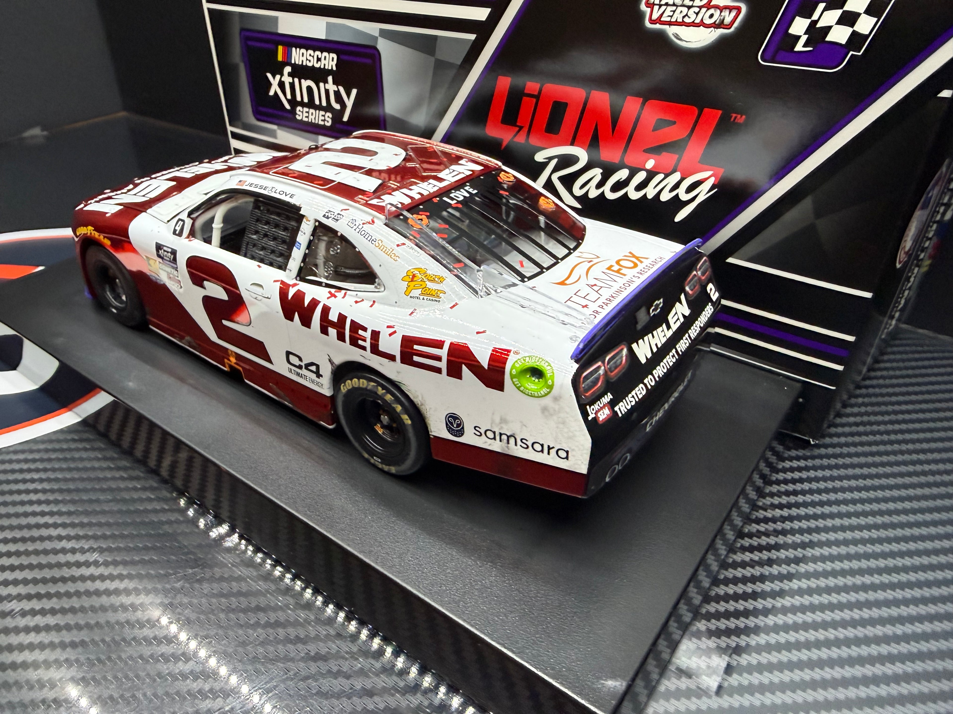 2025 Jesse Love 1:24 Whelen Phoenix Raced Version COLOR CHROME Diecast