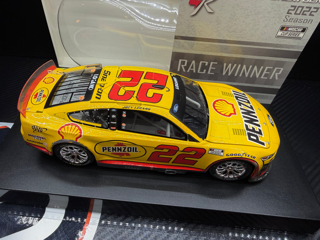 2022 Joey Logano 1:24 Shell/Pennzoil LA Coliseum Busch Clash Race Win Diecast