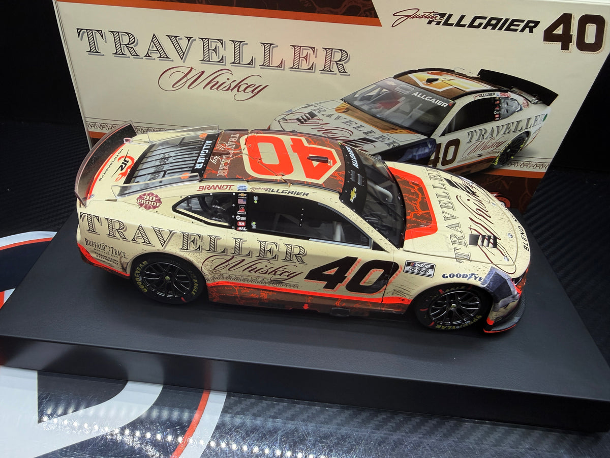 2025 Justin Allgaier 1:24 Traveller Whiskey Raced Version SOUND BASE Diecast