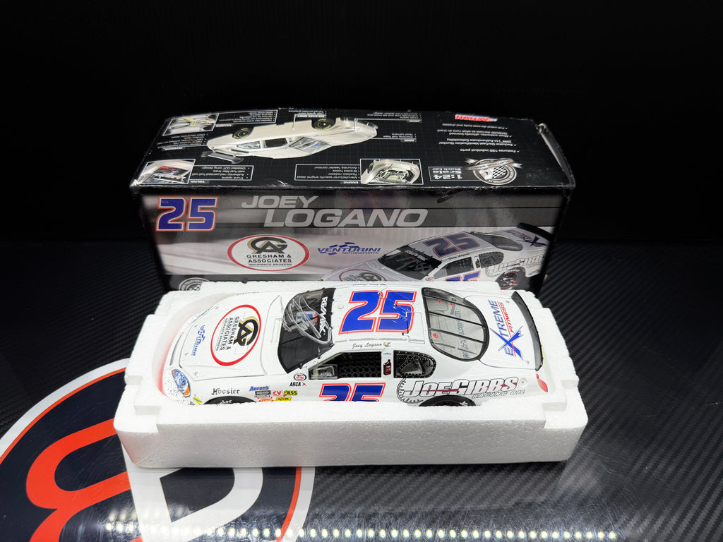 2008 Joey Logano 1:24 Joe Gibbs Driven Racing Oil Rockingham AUTOGRAPHED Race Win Diecast