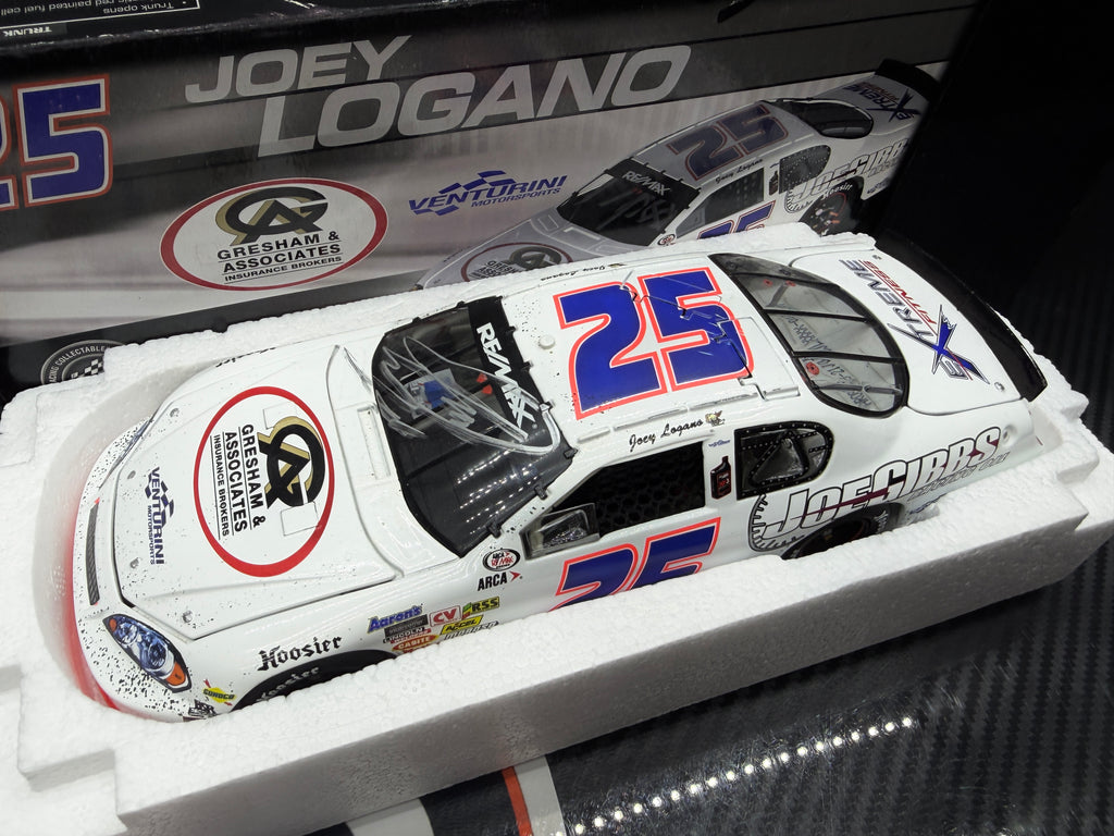2008 Joey Logano 1:24 Joe Gibbs Driven Racing Oil Rockingham AUTOGRAPHED Race Win Diecast