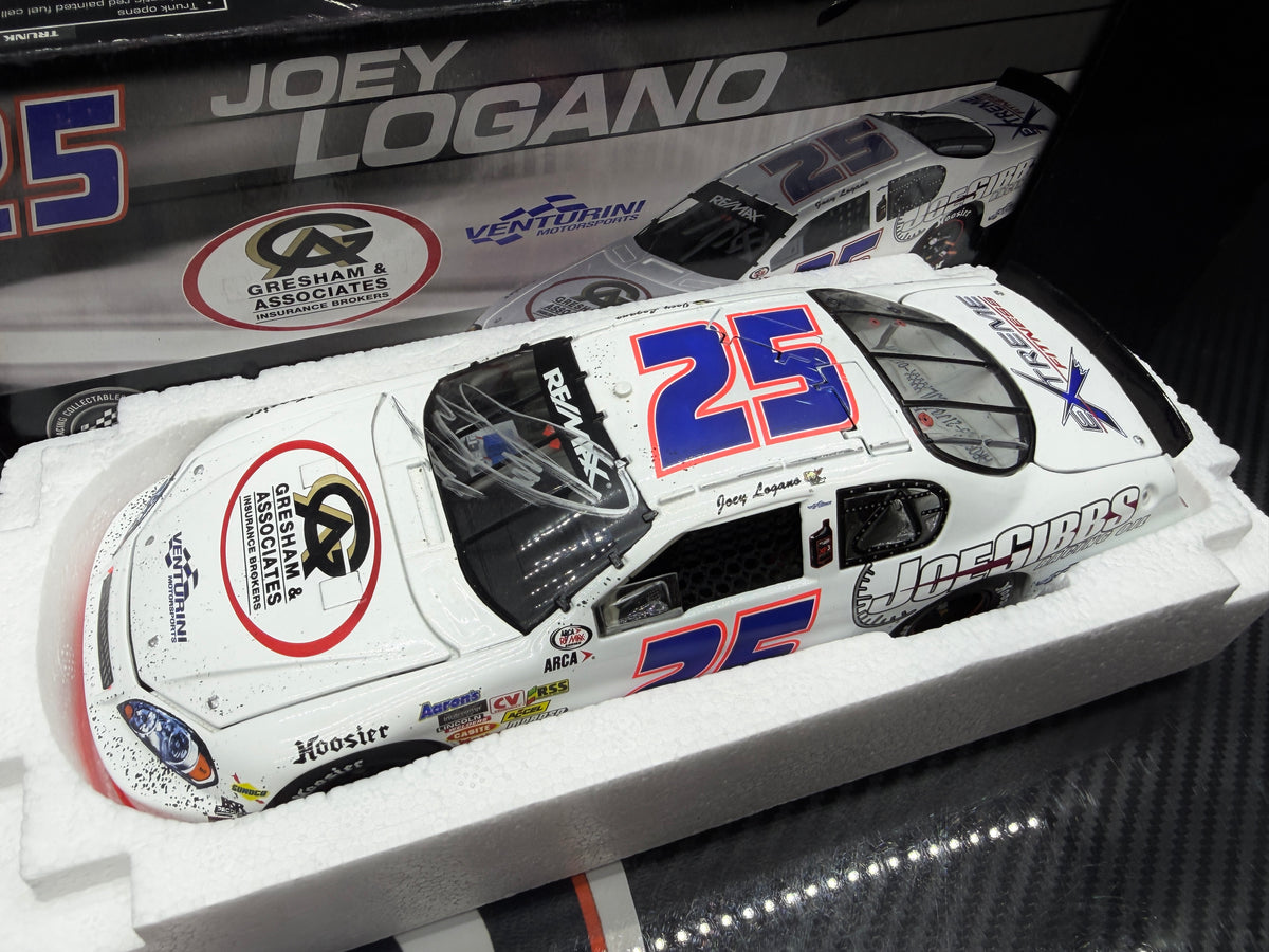 2008 Joey Logano 1:24 Joe Gibbs Driven Racing Oil Rockingham AUTOGRAPHED Race Win Diecast