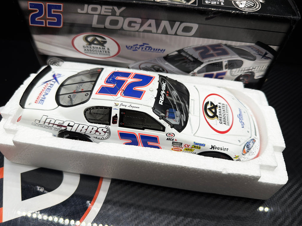 2008 Joey Logano 1:24 Joe Gibbs Driven Racing Oil Rockingham AUTOGRAPHED Race Win Diecast