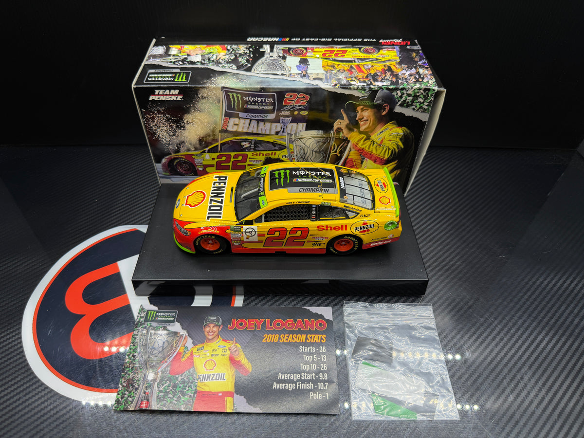 2018 Joey Logano 1:24 Shell/Pennzoil Champion Diecast