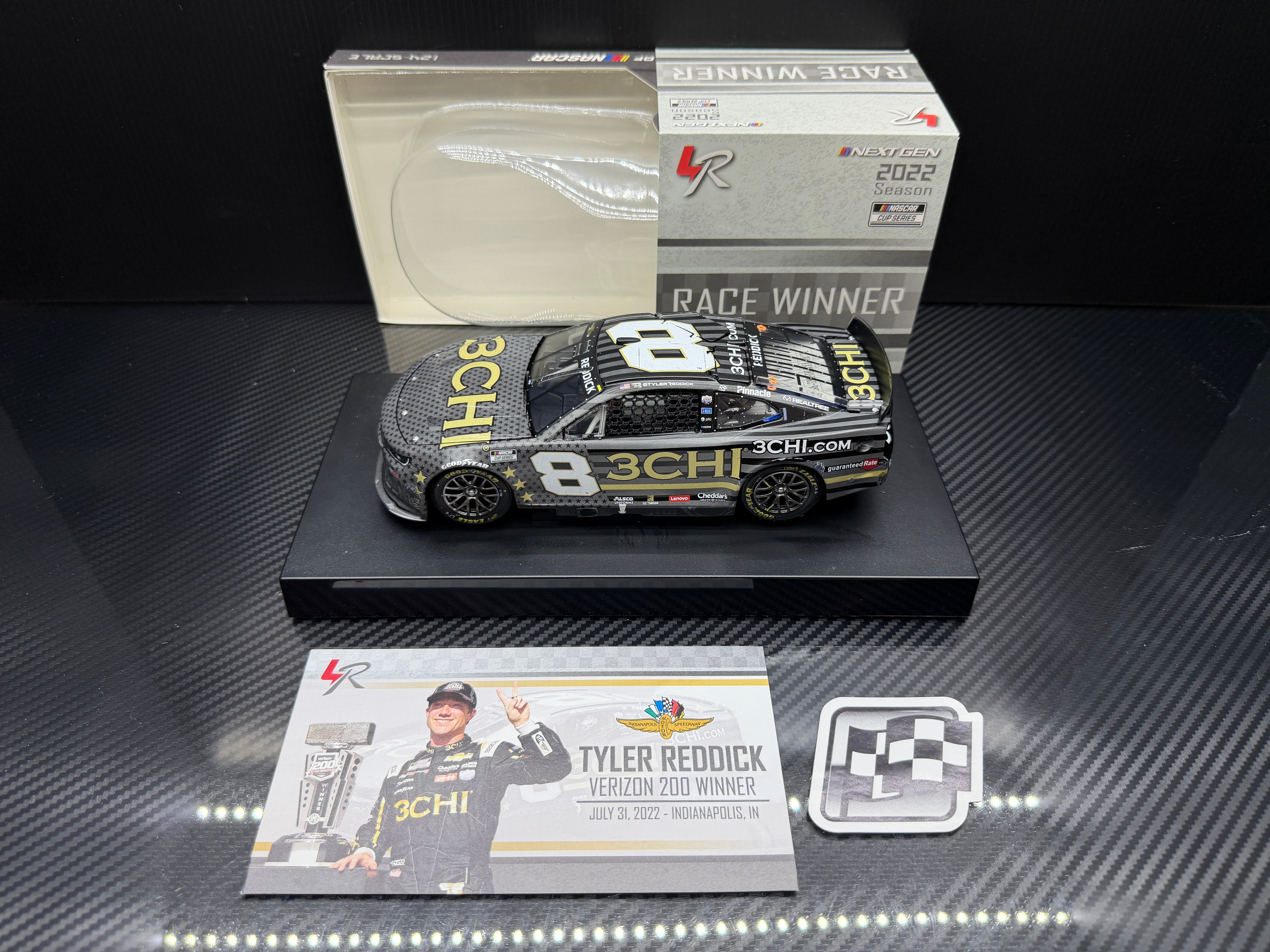2022 Tyler Reddick 1:24 3CHI Salutes Indianapolis Race Win Diecast