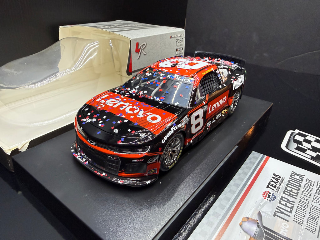 2022 Tyler Reddick 1:24 Lenovo Texas Race Win Diecast