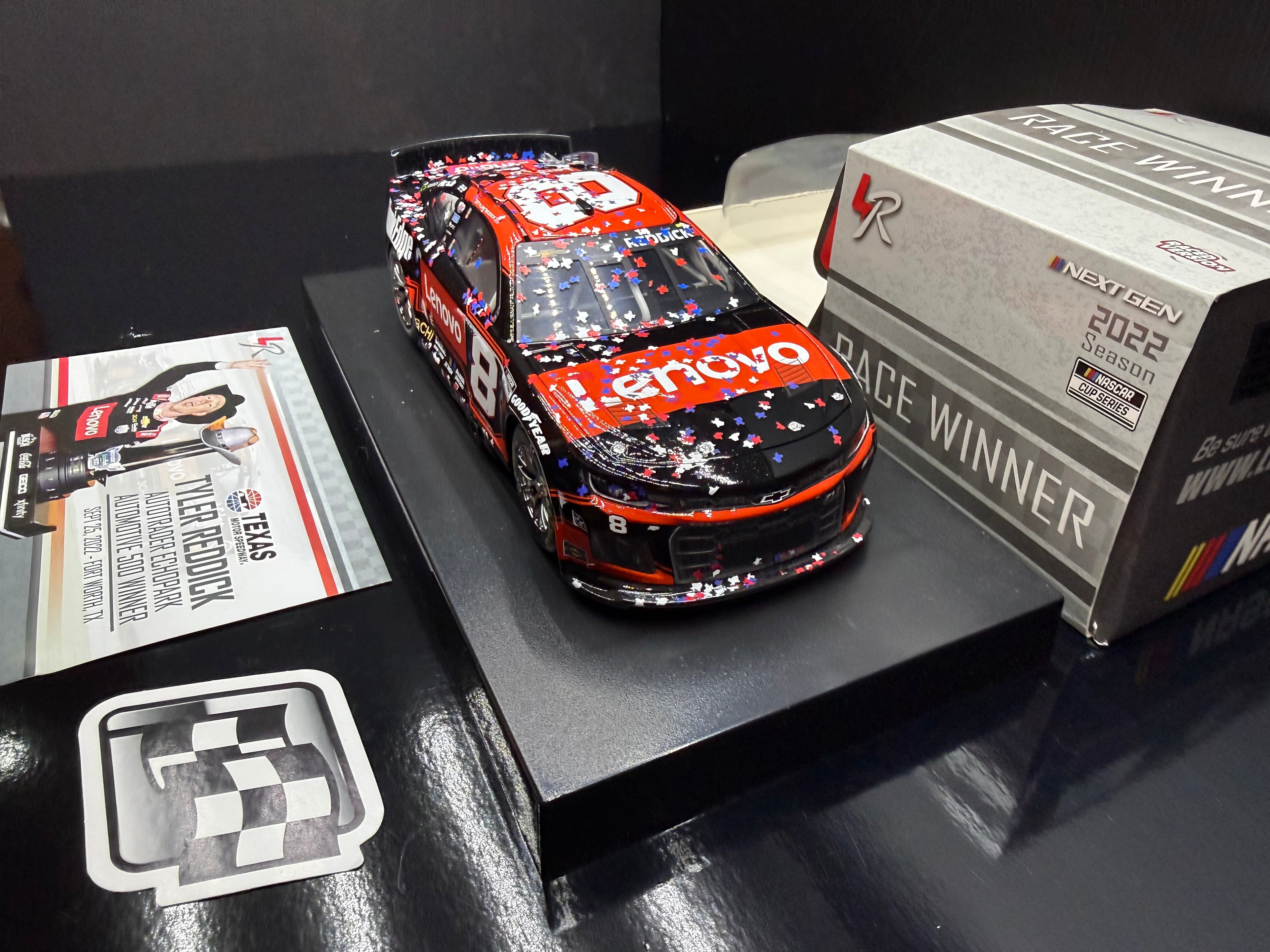 2022 Tyler Reddick 1:24 Lenovo Texas Race Win Diecast