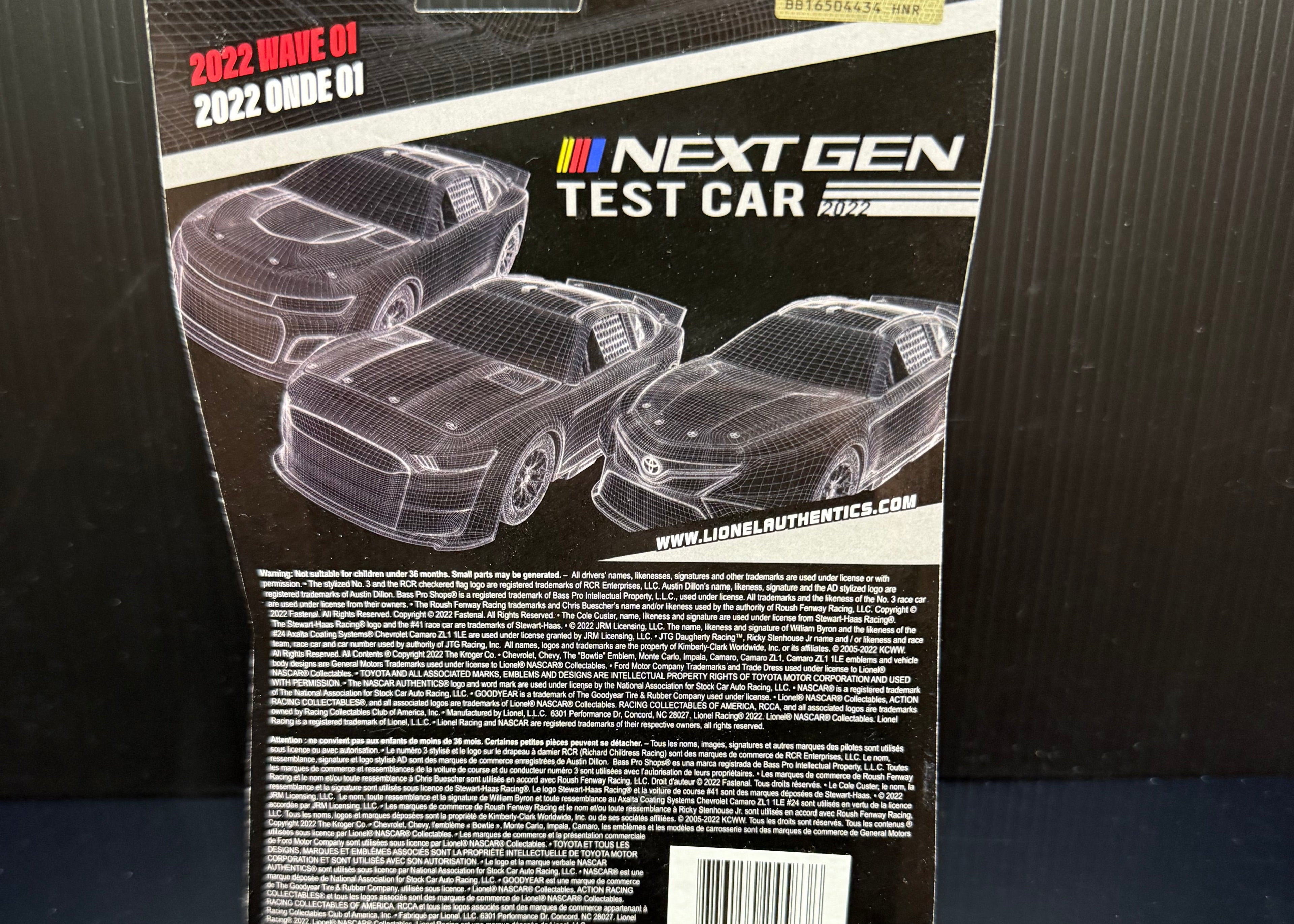 2022 Trackhouse Racing 1:64 Authentics Next Gen Test Car NASCAR Diecast