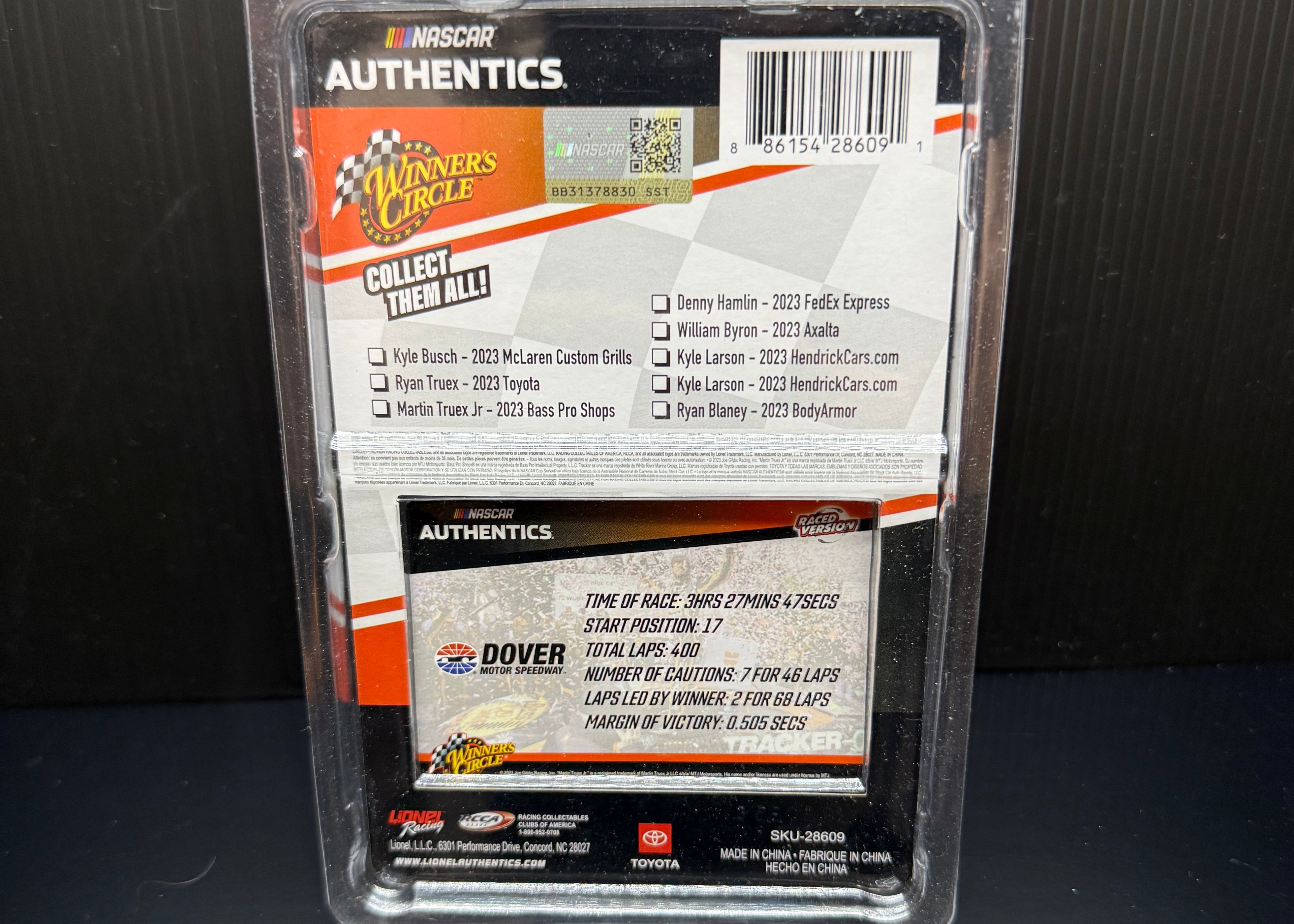 2023 Martin Truex Jr 1:64 Winner's Circle Dover Race Win NASCAR Diecast