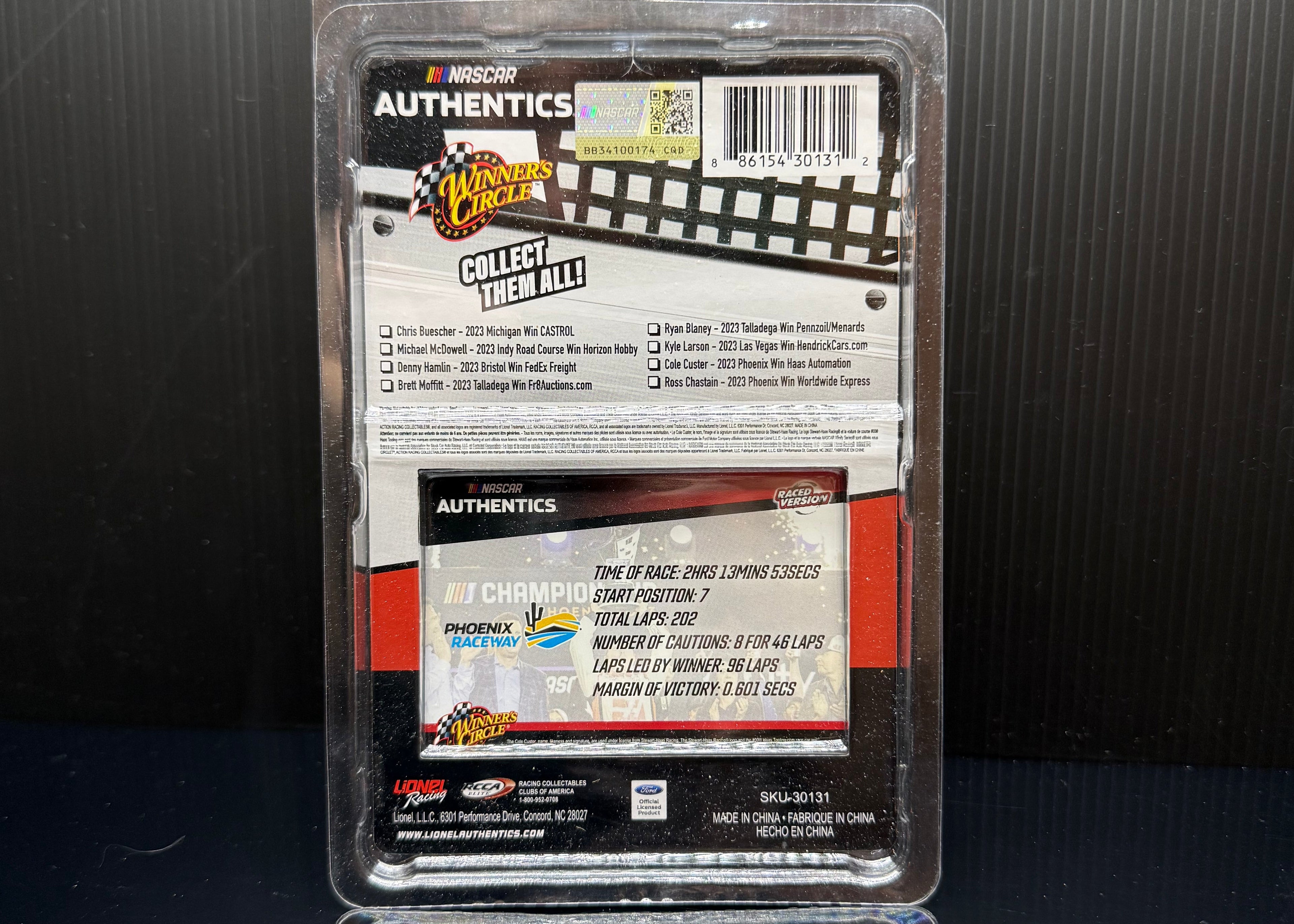 2023 Cole Custer 1:64 Winner's Circle Phoenix Race Win NASCAR Diecast