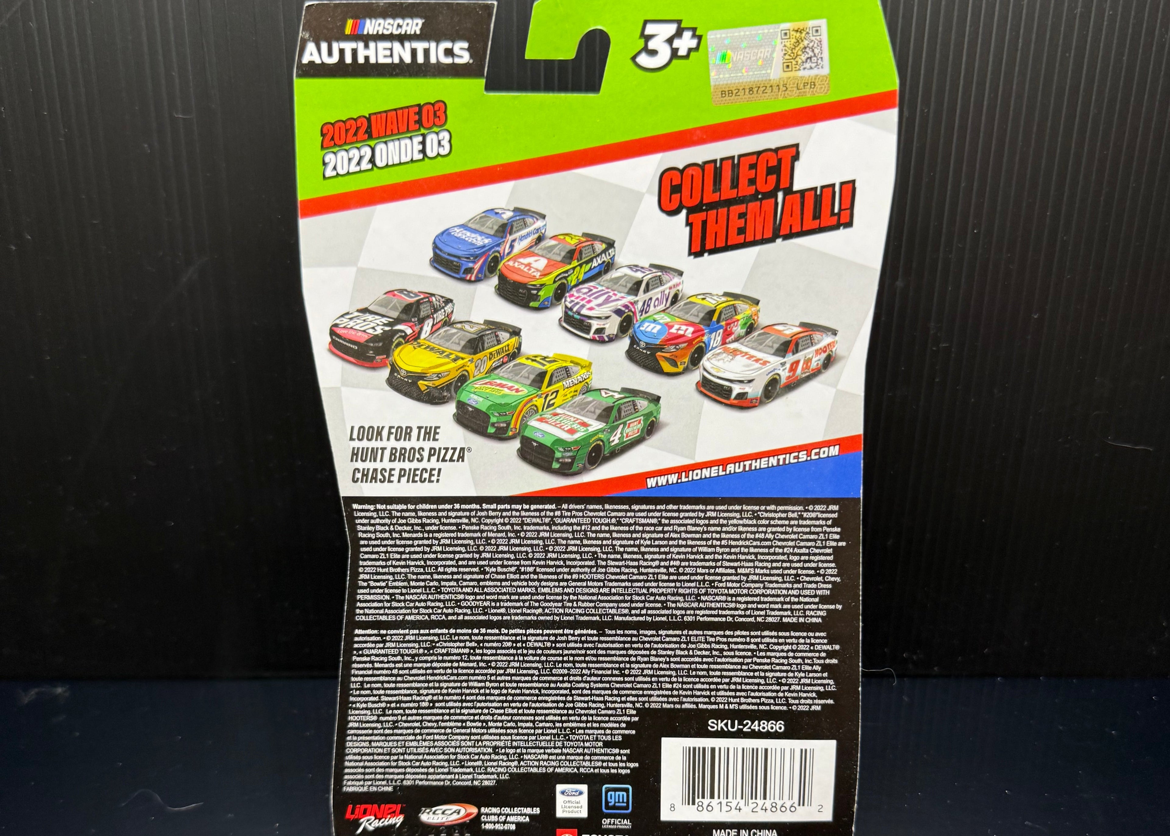 2022 William Byron 1:64 Authentics Axalta Wave 3 NASCAR Diecast