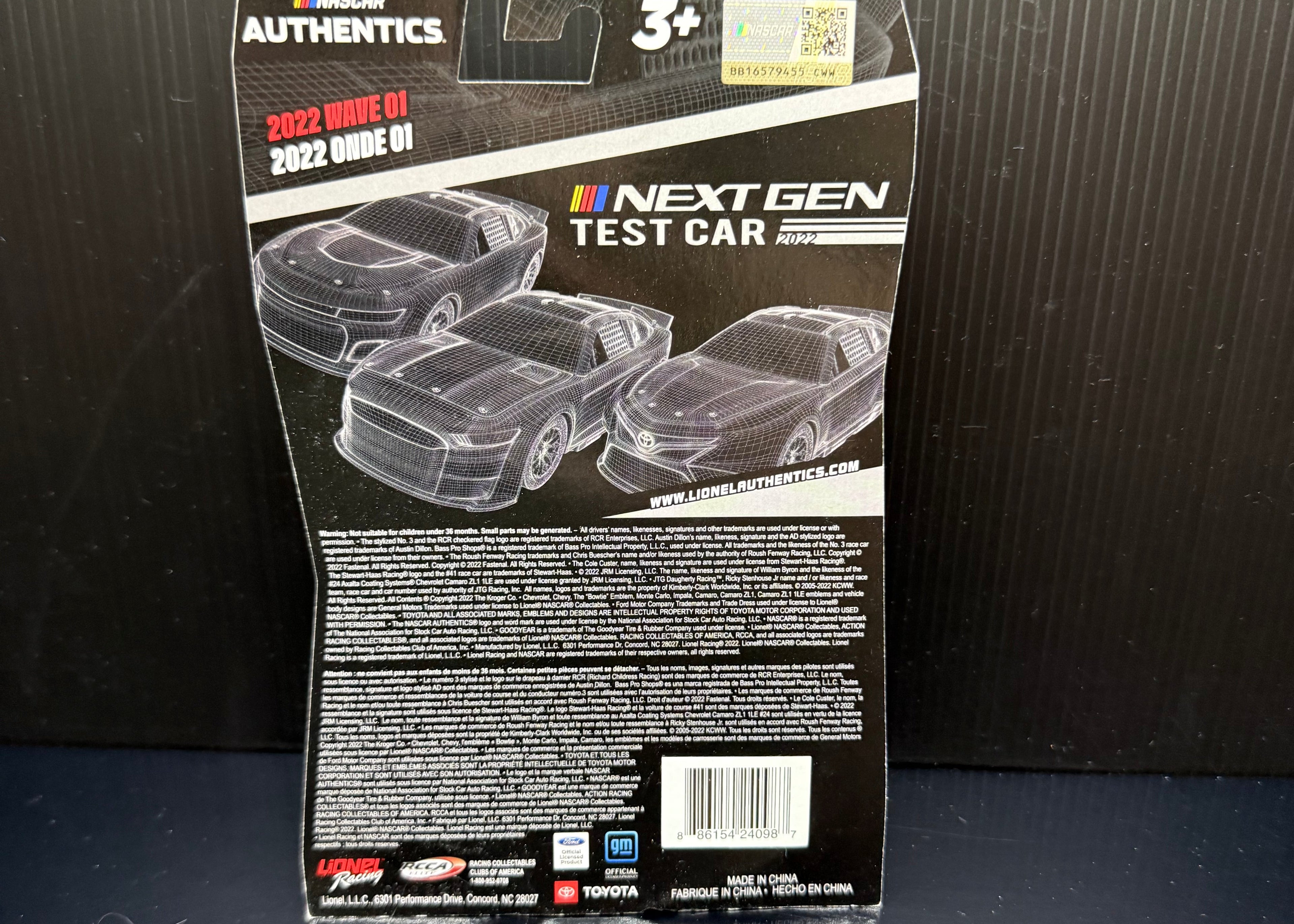2022 Stewart-Haas Racing 1:64 Authentics Wave 01 Next Gen Test Car NASCAR Diecast
