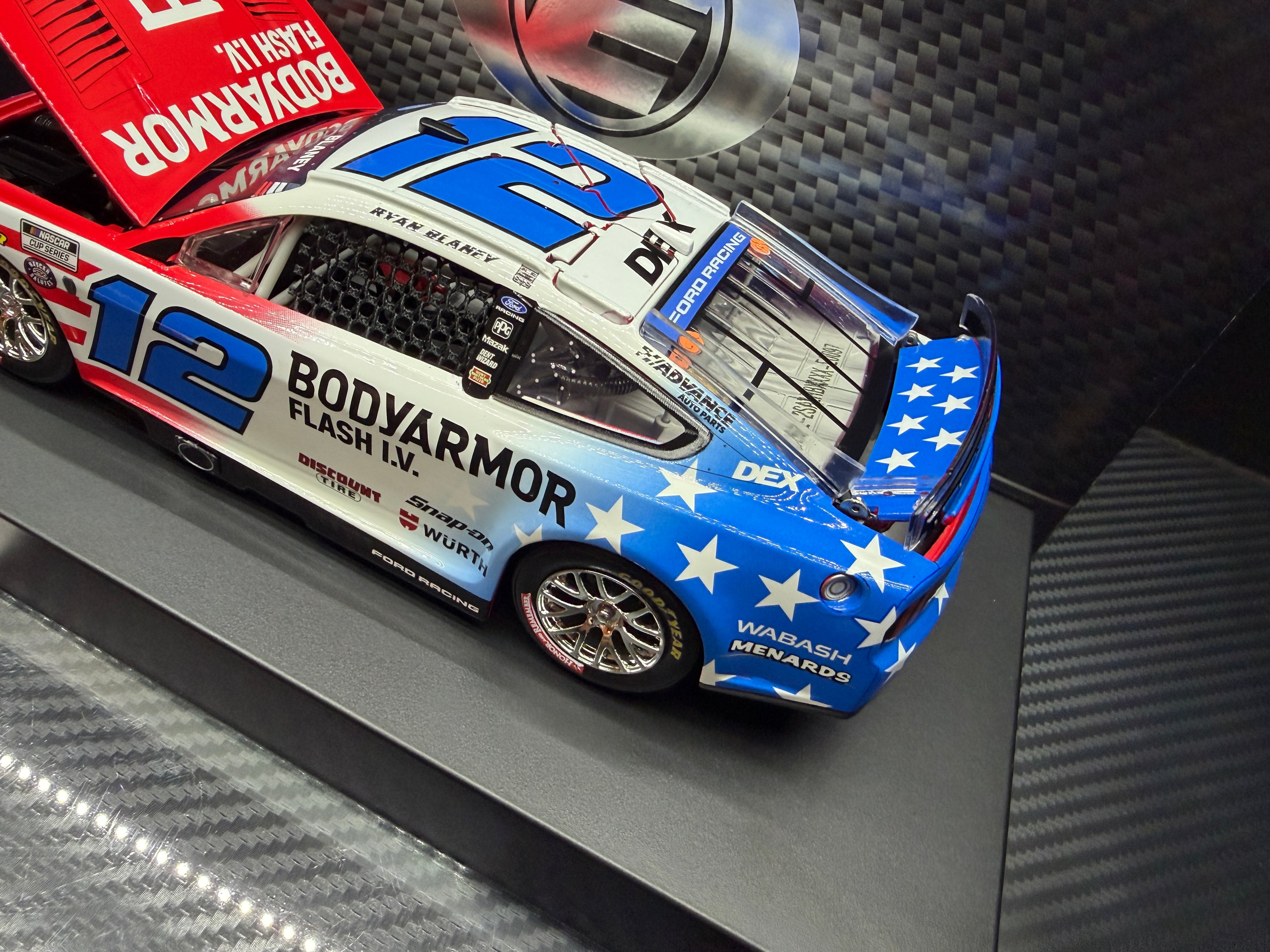 2026 Ryan Blaney 1:24 BodyArmor Patriotic Red White and Blue ELITE Diecast