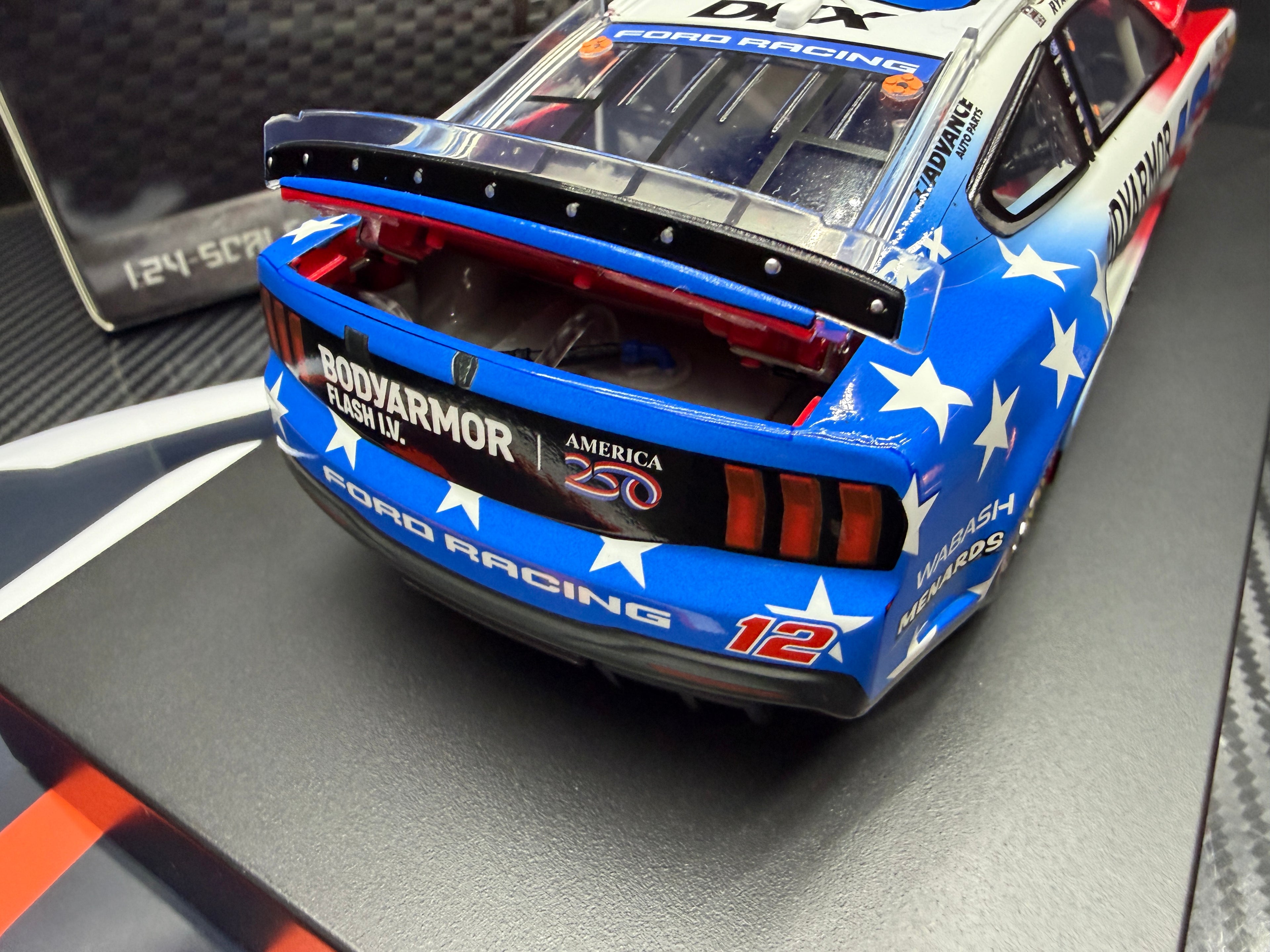 2026 Ryan Blaney 1:24 BodyArmor Patriotic Red White and Blue ELITE Diecast