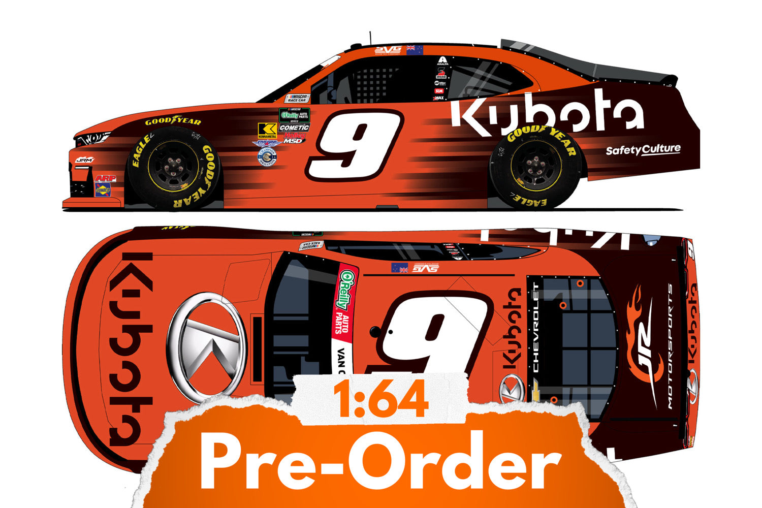 2026 Shane van Gisbergen 1:64 Kubota Diecast